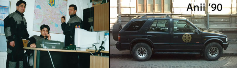 Echipajele firmei de paza Team Guard in anii '90 Echipajele firmei de paza Team Guard in anii '90